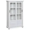 Ameriwood Glass Door 4-Shelf Bookcase - Stylish Storage Cabinet for Home & Office