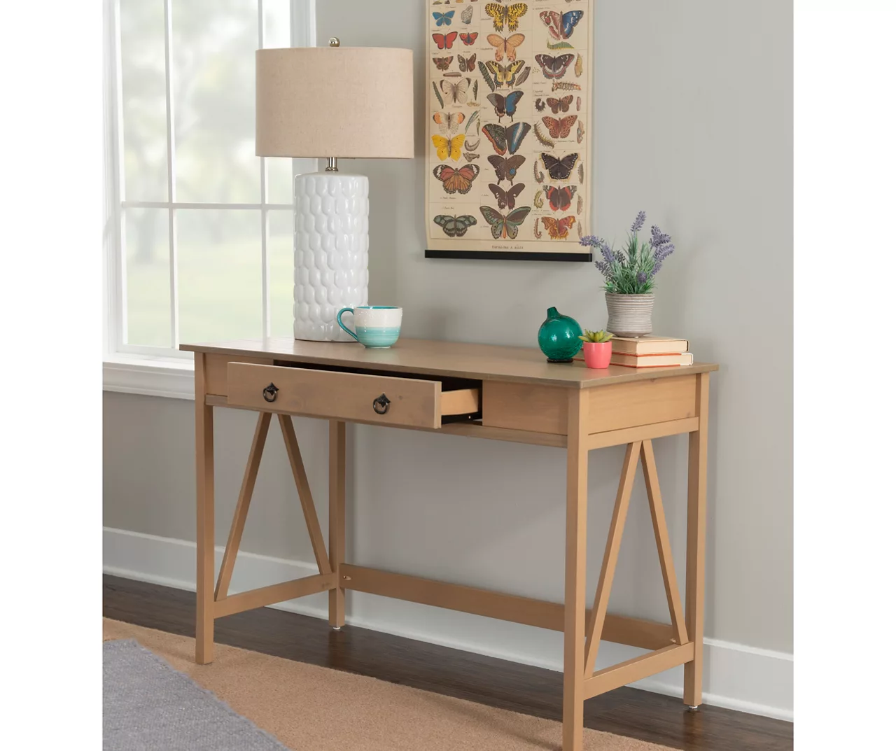 Rockford Rustic Gray Writing Desk - Stylish & Durable Home Office Furniture - Image 10