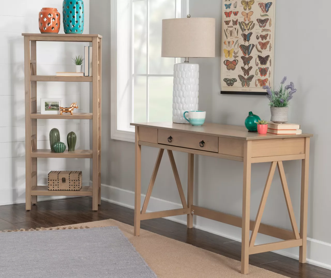 Rockford Rustic Gray Writing Desk - Stylish & Durable Home Office Furniture - Image 11