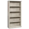 Chalked Chestnut Tan 5-Shelf Bookcase - Stylish & Durable Bookshelf for Home & Office