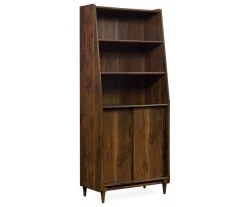 Harvey Park Dark Brown 3-Shelf Wide Bookcase - Stylish & Functional Storage Solution