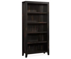 Dakota Char 5-Shelf Pine Bookcase - Stylish and Durable Bookshelf for Home or Office