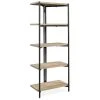 Charter Oak 5-Shelf Bookcase - Sturdy & Stylish Bookshelf for Home or Office