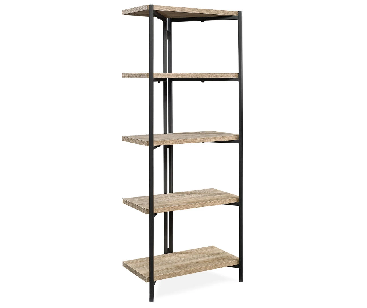 Charter Oak 5-Shelf Bookcase - Sturdy & Stylish Bookshelf for Home or Office