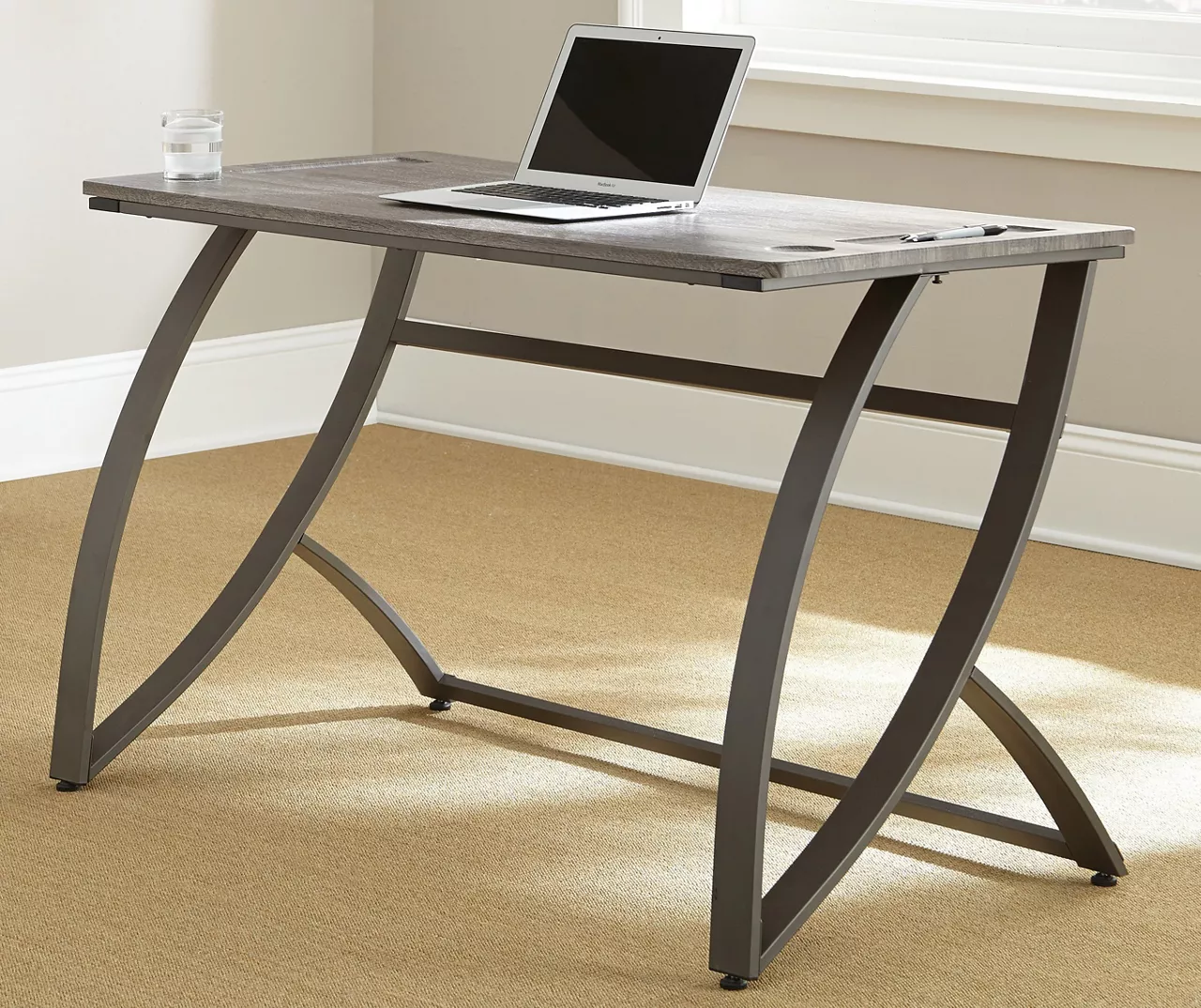Hatfield Driftwood Gray Desk - Modern Office Furniture