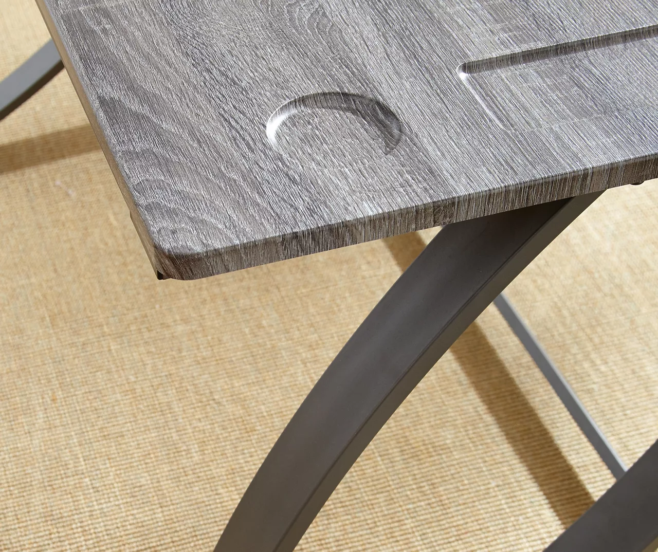 Hatfield Driftwood Gray Desk - Modern Office Furniture - Image 2