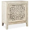 Fossil Ridge White Accent Cabinet - Stylish Storage Solution for Home & Office
