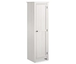 Lincoln Magnolia Oak White Single Door Kitchen Pantry - Elegant Storage Cabinet