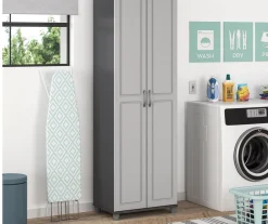 Evolution Ross 24" Gray Storage Cabinet | Durable & Stylish Organization Solution