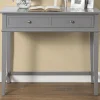Somerville Gray Writing Desk - Stylish and Functional Office Furniture