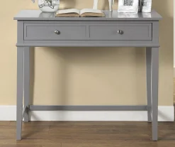 Somerville Gray Writing Desk - Stylish and Functional Office Furniture