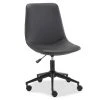 Black Faux Leather Swivel Office Chair - Ergonomic Design for Comfort and Style