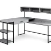 Monarch L-Shaped Corner Desk With Hutch - Space-Saving Office Furniture