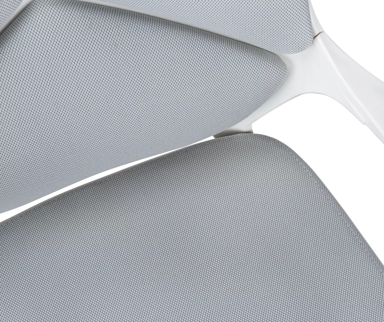 White & Gray Executive Office Chair - Ergonomic High-Back Desk Chair with Lumbar Support - Image 7