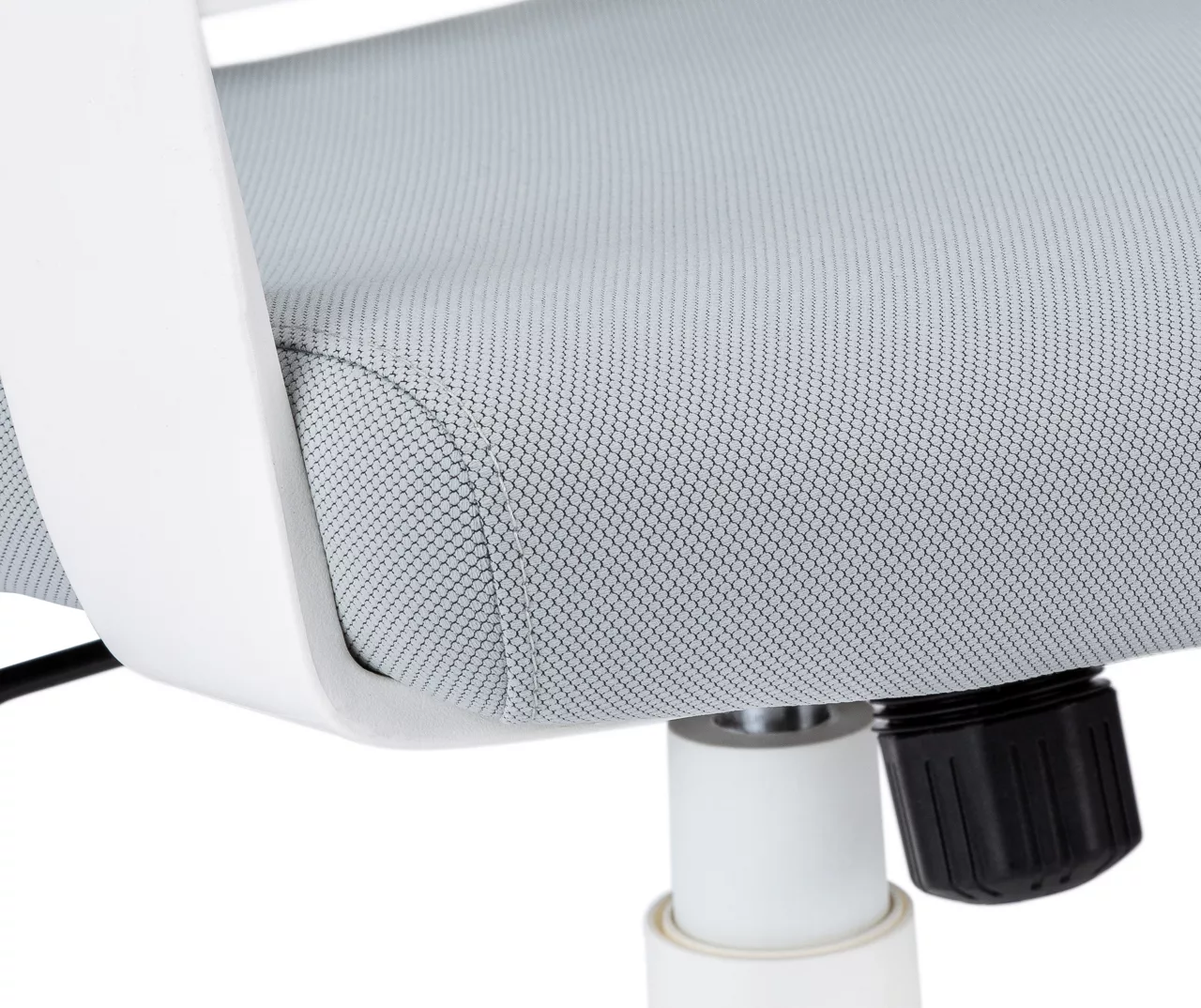 White & Gray Executive Office Chair - Ergonomic High-Back Desk Chair with Lumbar Support - Image 8