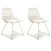 Vivi Metal Dining Chairs, 2-Pack - Modern Office Chairs for Home or Workspace