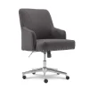Leighton Dark Gray Memory Foam Fabric Office Chair - Ergonomic Comfort for Long Hours