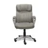 Glacial Gray Linen Executive Office Chair - Ergonomic & Comfortable Office Furniture