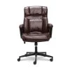 Hannah Brown Bonded Leather Office Chair - Ergonomic Executive Desk Chair