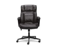 Hannah Black Bonded Leather Office Chair - Ergonomic Comfort for Your Workspace
