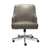 Leighton Gray Memory Foam Bonded Leather Office Chair - Ergonomic Comfort for Home & Office