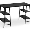 Monarch Metal 3 Tier Computer Desk - Stylish & Space-Saving Office Desk