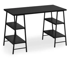 Monarch Metal 3 Tier Computer Desk - Stylish & Space-Saving Office Desk