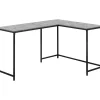 Monarch L-Shaped Metal Corner Desk - Modern Home & Office Workstation