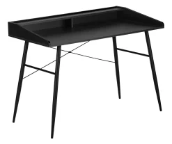 2-Cubby Computer Desk With Hutch - Compact & Stylish Office Desk