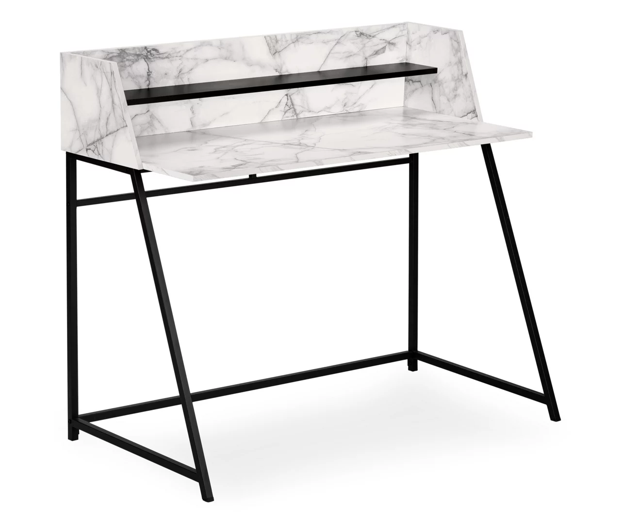 Monarch Office Desk With Hutch - Stylish & Functional Modern Desk for Home & Office - Image 2