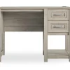 Sierra Ridge Levi Light Walnut Pedestal Desk - Modern & Durable Workspace Solution
