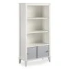 Monarch Hill Poppy Gray & White Bookcase - Stylish Bookshelves for Modern Home Décor