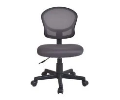 Real Living Rolling Mesh Office Chair - Ergonomic and Adjustable Desk Chair for Comfort and Style
