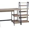 Soho 2-Piece Home Office Desk & Bookshelf Set - Modern Workspace Solution