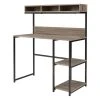 Daylicrew 2-Shelf Home Office Desk & Hutch - Compact and Stylish Workspace Solution