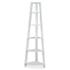 Monarch 5-Shelf Etagere Corner Bookcase - Space-Saving Storage for Books and Décor
