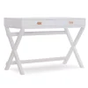 Cami White X-Base Campaign Writing Desk - Modern & Stylish Workspace