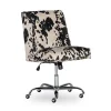Austin Black Cow Print Ergonomic Swivel Office Chair - Modern Desk Chair with Comfortable Cushioning