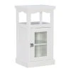 Henry White 4-Shelf Demi Cabinet - Stylish Storage Solution for Small Spaces