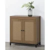 Real Living Seven Hills Cane Door Storage Cabinet - Stylish & Durable Home Organizer