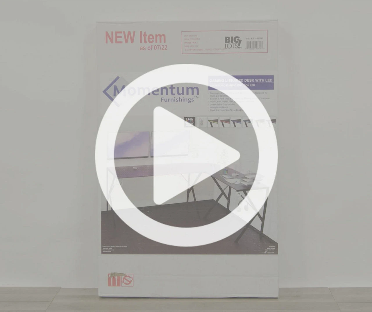 Black L-Shaped LED Gaming Desk with USB Charging Ports & Built-in Power Outlets - Stylish and Functional Modern Desk for Gamers and Professionals - Image 5