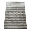 Gray & White Geo Stripe PVC Desk Mat, 34" X 47", Durable & Waterproof Desk Protector