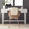Elizabeth Dove Gray Office Desk - Modern & Stylish Workspace Solution