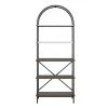 Vivinne Gray 5-Shelf Bookcase - Stylish and Sturdy Storage Solution for Books and Décor