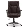 Benton Brown Big & Tall Faux Leather Executive Office Chair for Comfort & Style