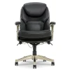 Claremont Black Bonded Leather Office Chair - Ergonomic Executive Chair with Padded Seat