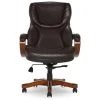 Conway Dark Brown Big & Tall Bonded Leather Office Chair - Ergonomic & Comfortable