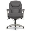 Claremont Gray Bonded Leather Office Chair - Ergonomic Comfort for Home & Office