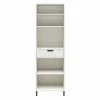 Evolution Vantage White 5-Shelf Open Cabinet - Modern Storage Solution