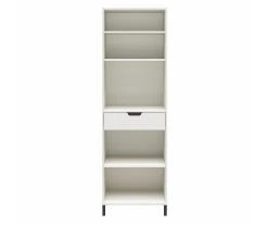 Evolution Vantage White 5-Shelf Open Cabinet - Modern Storage Solution